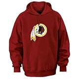 Washington Redskins Burgandy Tek Patch Hooded Sweatshirt