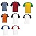Shortsleeve Baseball T-Shirt von Fruit of the Loom S M L XL XXL verschiedene Farben