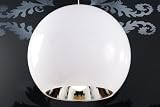 AMSTYLE Design Hängeleuchte Big Ball weiss 45cm Ø Hängelampe