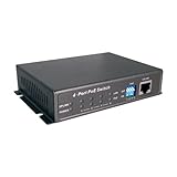 BV TECH 4-plus-one Port 802.3af Network PoE Switch (Up to 65 Watts) (IP Camera Power Solution)(Gray)
