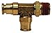 Dixon 71S8X4 Brass Push-in Male Swiv Branch Tee 1/4" Tube x 1/8" M-NPTF (No Gskt)