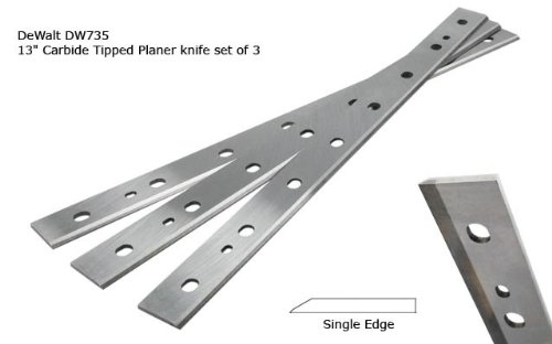 DeWalt DW735 13 Carbide Tipped Planer Knife set of 3 DeWalt DW735 13 Carbide Tipped Planer Knife set of 3