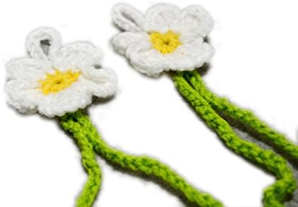 Hip Mall Baby Newborn Handmade Crochet Barefoot Cotton Socks Lovely Infant Slipper Summer Sandles Shoes (White Yellow Flower)