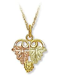 Landstroms Classic Black Hills Gold Necklace with leaves & grapes - 03653
