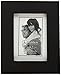 Malden 4x5 Picture Frame - Wide Real Wood Molding, Real Glass - Black
