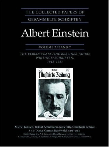 the collected papers of albert einstein volume 7 the berlin years writings 1918 1921 original texts