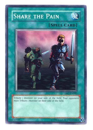 2005 Dark Beginning 2 DB2-083 Share the Pain / Single YuGiOh! Card in a Protective Deck Sleeve