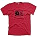 Cassette (black) Fine Jersey T-shirt, Red, L