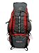 High Peak California 65 Internal Frame Backpack - Red Brick/Charcoal