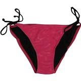 Fox Racing Revive Side Tie Women's Bottom Bathing Suit Swimwear w/ Free B&F Heart Sticker Bundle - Strawberry / X-Small