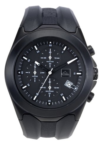 Quiksilver Solid Stainless Steel Case Polyurethane Strap Quartz Analogue Watch