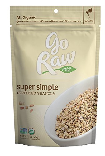 Go Raw 100% Organic, Simple Granola Cereal, 16-Ounce Bags (Pack of 2)