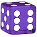 100-Pack of Bulk Six Sided Dice - Standard 16mm Size - Great for Board Games, Casino Parties and Games, Party Favors, Teaching Math, and Tabletop RPGs - Purple