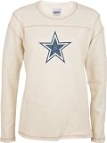 Dallas Cowboys -Women's- Navy Classic Logo Long Sleeve Waffle Tee