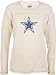 Sporting Goods : Dallas Cowboys -Women's- Navy Classic Logo Long Sleeve Waffle Tee
