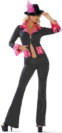 Pimp Girl - Women's Sexy Pimp Costumes Lingerie Outfit