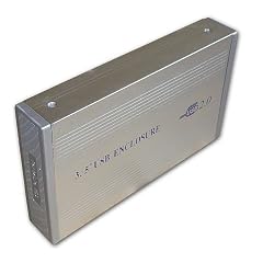 USB 2.0 ALUMINIUM GEH�USE F�R 8,9cm 3,5" IDE FESTPLATTEN, L�FTERLOS