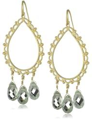 Renata de Dalmas Tear with Green Amethyst Drop Earrings