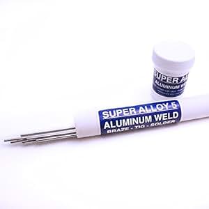 Muggy Weld Super Alloy 5 Aluminum Repair Kit - 7 X 3/32" Rods: Amazon ...