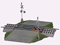 Lionel FasTrack Grade Crossing with Flashers - 612052
