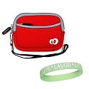 Garmin Nuvi GPS Models Size 4.3 Red Carrying Sleeve - Case for All Garmin Models + Live*Laugh*Love Wristband!!!
