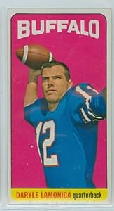 1965 Topps Football 36 Daryle Lamonica Single Print Bills Excellent to Mint