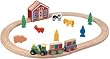 Maxim Wooden Oval Train Set, 24-Pieces