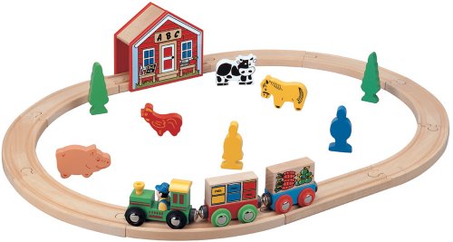 Childrens Toyshop  Toys : Maxim 24 Piece Oval Train Set