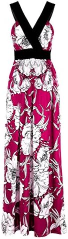 G2 Chic Women's Spring & Summer Casual Printed Maxi Dress(DRS-MAX,PPLA6-L)