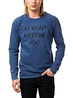 BIAGGIO Camiseta Manga Larga (Azul Marino)