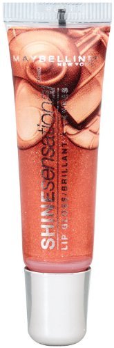Maybelline New York Shinesensational Lip Gloss, Crazy for Caramel 65, 0.38 Fluid Ounce, 2 Ea