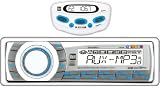 Dual MXDMA8030 In-Dash Marine AM/FM/CD/MP3/iPod/Aux Receiver with MWR30-Wired Remote Control