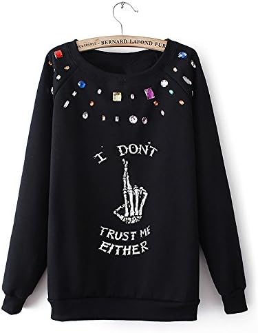 KCLOTH I Dont Trust Me Either Slogan Printed Casual Tee