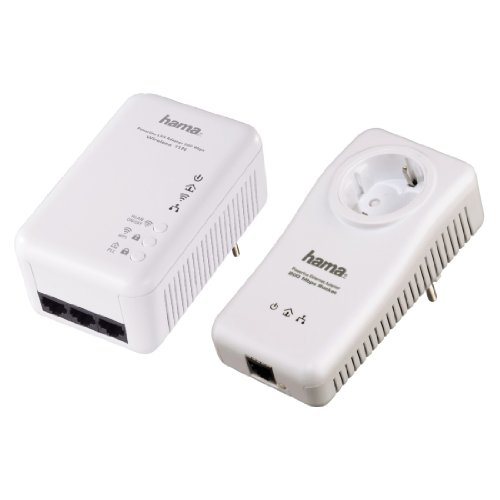 Hama Powerline Adapter mit WLAN 11N Access Point (200 Mbps, Starter-Set) Preisvergleich