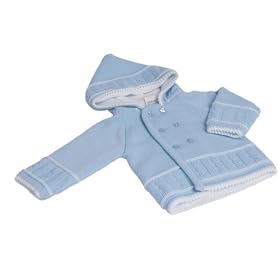 Dandelion Knitted Baby Jacket for 3 - 6 Months (Blue)
