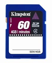 Kingston Technology SDV/4GB SDHC Video Card (Blue)