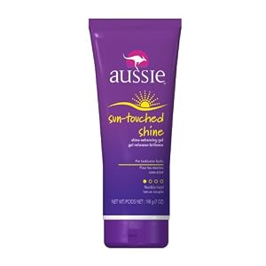 Aussie Shine Enhancing Gel, Sun-Touched Shine, Flexible Hold, 7-Ounce Bottles (Pack of 4)