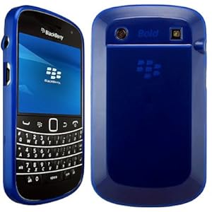 impexo Blackberry Bold Touch 9900 / 9930 Case Cover Skin Pouch Shell Plain Soft unbreakable Gel-Blue