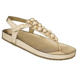 Mossimo® Phoebe Bauble Sandals - Gold : Target : tess strappy faux leather bronze