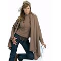 El�gant Laine Poncho Bleu (280)