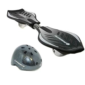 RipStik DLX Caster Board with Ripstik Carbon Fiber Youth Helmet (Recommended Fit for Ages 8-14)