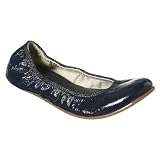 Girls' Xhilaration Lilika Stretch Ballet Flats - Navy