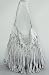 *The Extras The Jersey Fringe Bag in Gray,Bags (Handbags/Totes) for Women