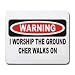 WARNING I WORSHIP THE GROUND CHER WALKS ON Mousepad