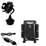 Sony Ericsson z750i Auto Cup Holder with Car Charger - Uses Gomadic TipExchange