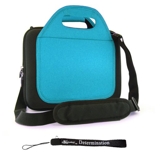 Sony DVPFX950 9-Inch Portable DVD Player Hard Nylon Cube Carrying Travel Case with Extra Pocket for Accessories+ Includes a eBigValue (TM) Determination Hand Strap Key Chain