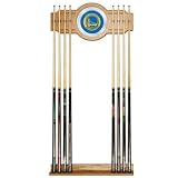 Golden State Warriors NBA Billiard Cue Rack with Mirror