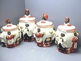 MAMMY & PAPPY Chef 3-D Canister Set of 4 Canisters NEW