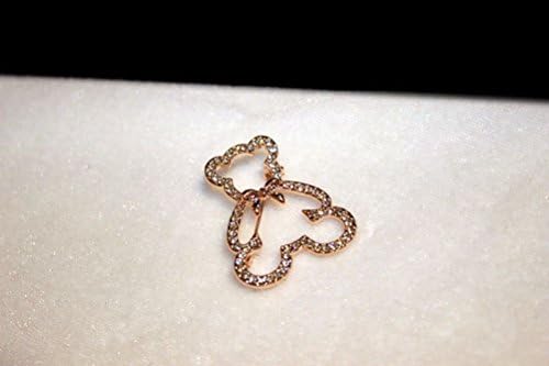 Santana Teddy Bear Fan Trend Exquisite Brooch Corsage GiltFashion Jewelry