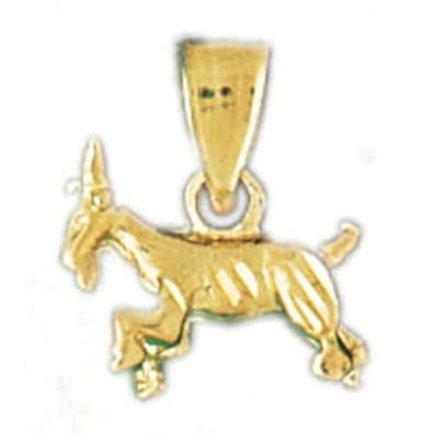 Cheap Girls Jewelry Dazzlers Solid 14k Gold 3D Goat Farm Animal Charm Pendant Available in three colors from jewelsberry (weights: 1.6 grams only) For Sale